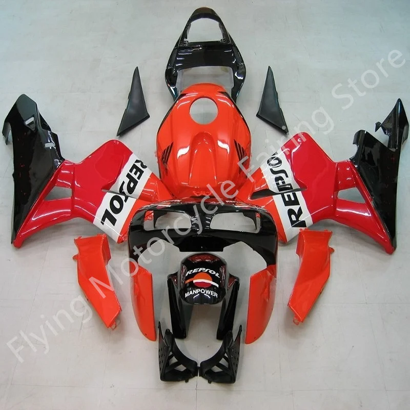 

100% ABS инжекционная часть мотоцикла Подходит для HONDA 2003 2004 CBR 600RR F5 комплект обтекателей CBR 600 RR CBR600 RR 03 04 черный/красный