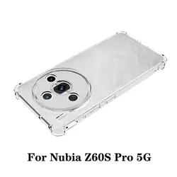 Air Cushion Case for Nubia Z60S Pro NX725 Shockproof Airbag Silicone TPU Clear Back Cover Soft Case for ZTE Nubia Z60SPro NX725J