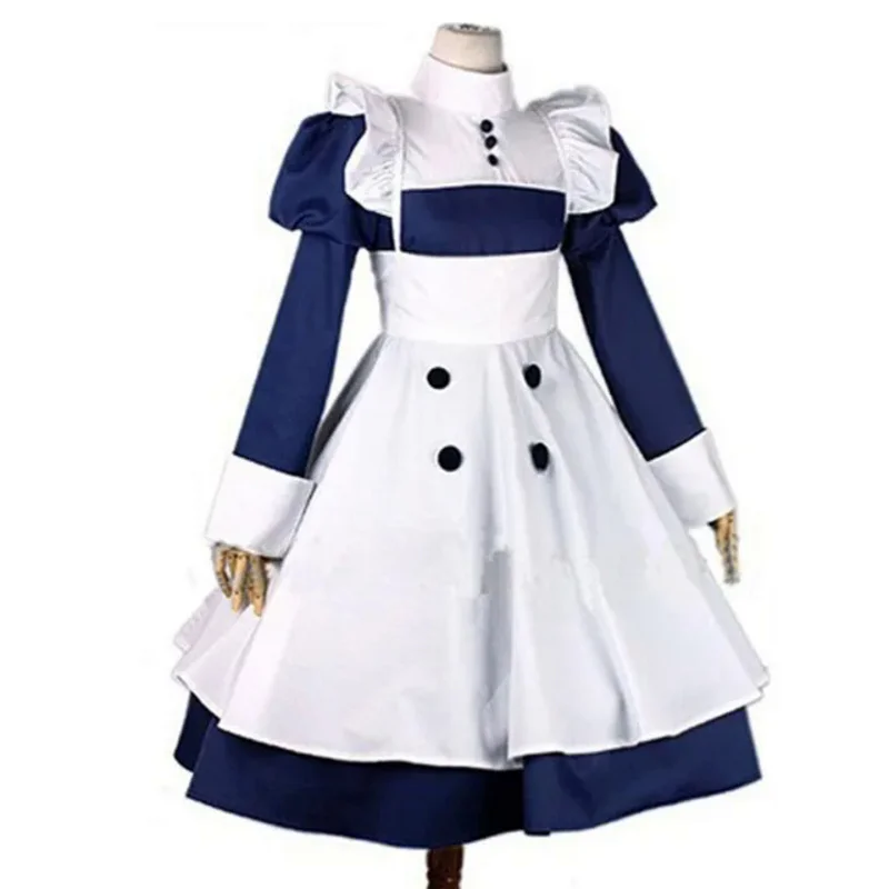 Anime Black Butler Cosplay Maid Kuroshitsuji Mey Rin Maid Costume Woman Cosplay Costumes Dress  Apron For Halloween Suit Party