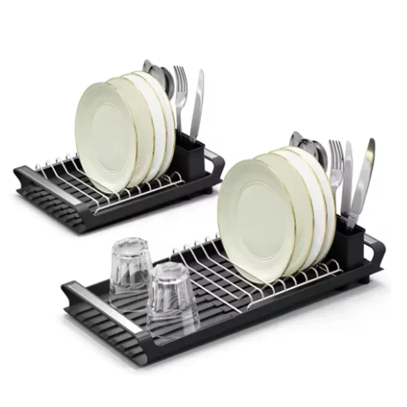 

1pcs Expandable Small Dish Drying Organizer Racks for Kitchen Counter Dish Drainer Removable Cutlery Holder Kitchen Accessories