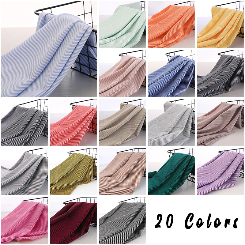 

Широкая полоска 1 мм, 100% хлопок, вязаная эластичная ткань, сделай сам, швейная одежда, тканьHometextile, 100% ткань Tela, шитье 100x170 см