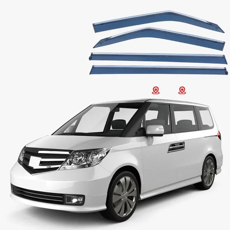 Window Visor Side Window Deflector Weather Shields For Honda Elysion 2004 2005 2006 2007 2008 2009 2010 2011 2012 2013 2014-2024