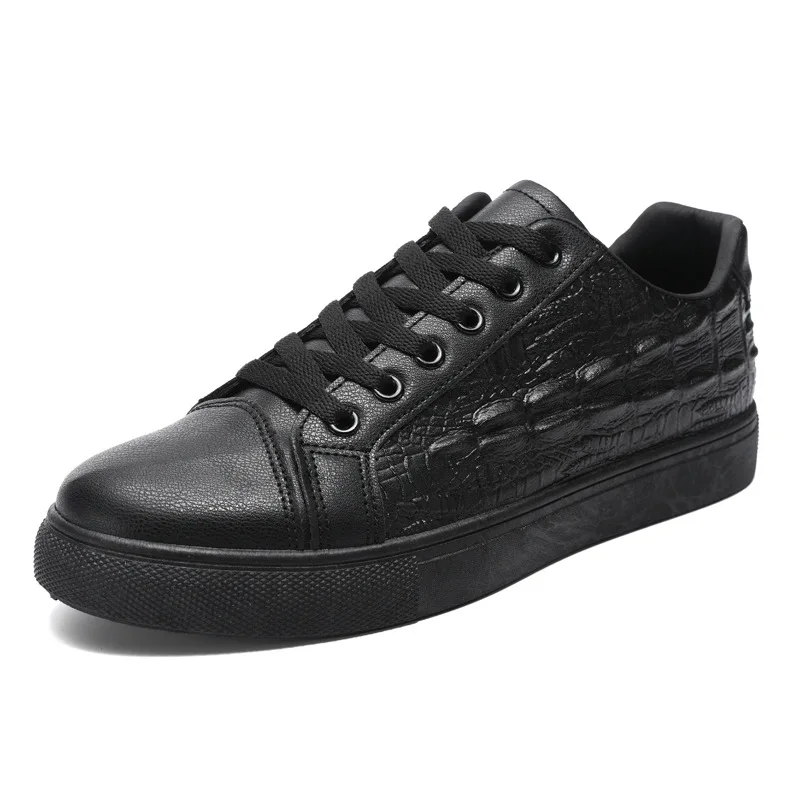 Casual Leather Shoes for Men Flats Black Shoes Brand Male Office Work Shoes for Man Walking Sneakers Running tenis hombres image 6