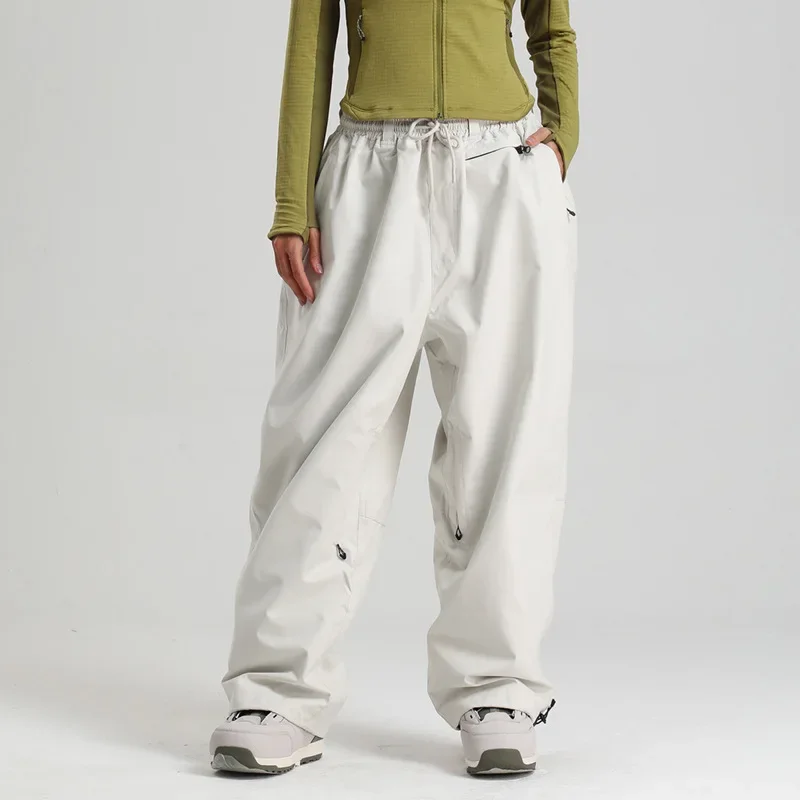 

Windbreak Water Proofing New Loose Comfortable Ski Pants Male Female Winter Breathable Trousers Men Snowy Sports Skiing Clothes