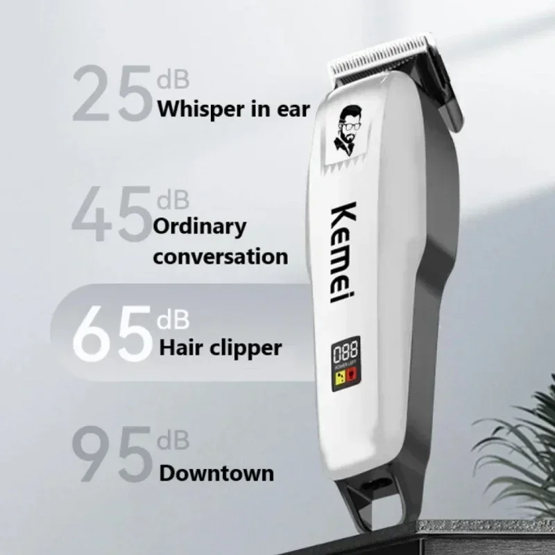 Hair Clipper KM-PG809A Hair Cutting Maching Wireless Trimmer Men Professional Clipper Machine Rechargeable Hair Cut Barber Kemei