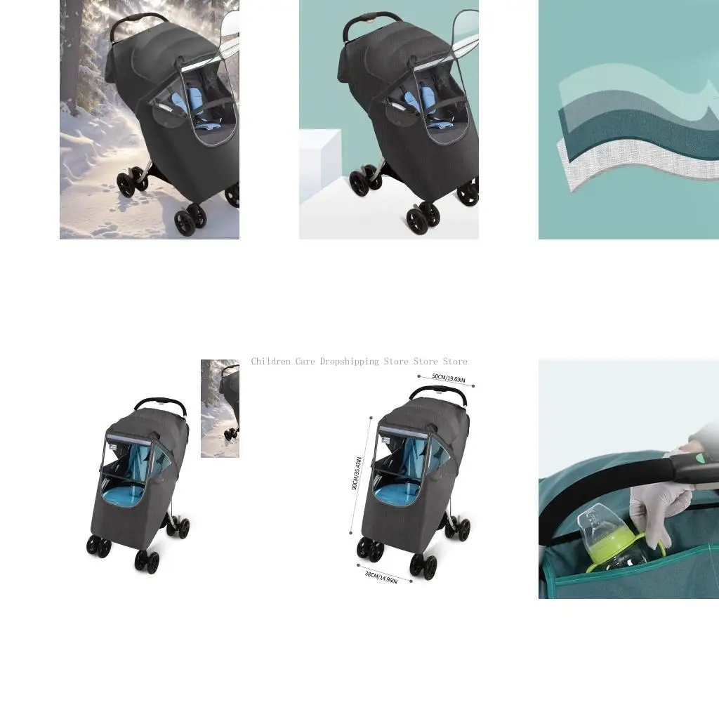 

Прозрачные оконные коляски дождевой крышка термообработки