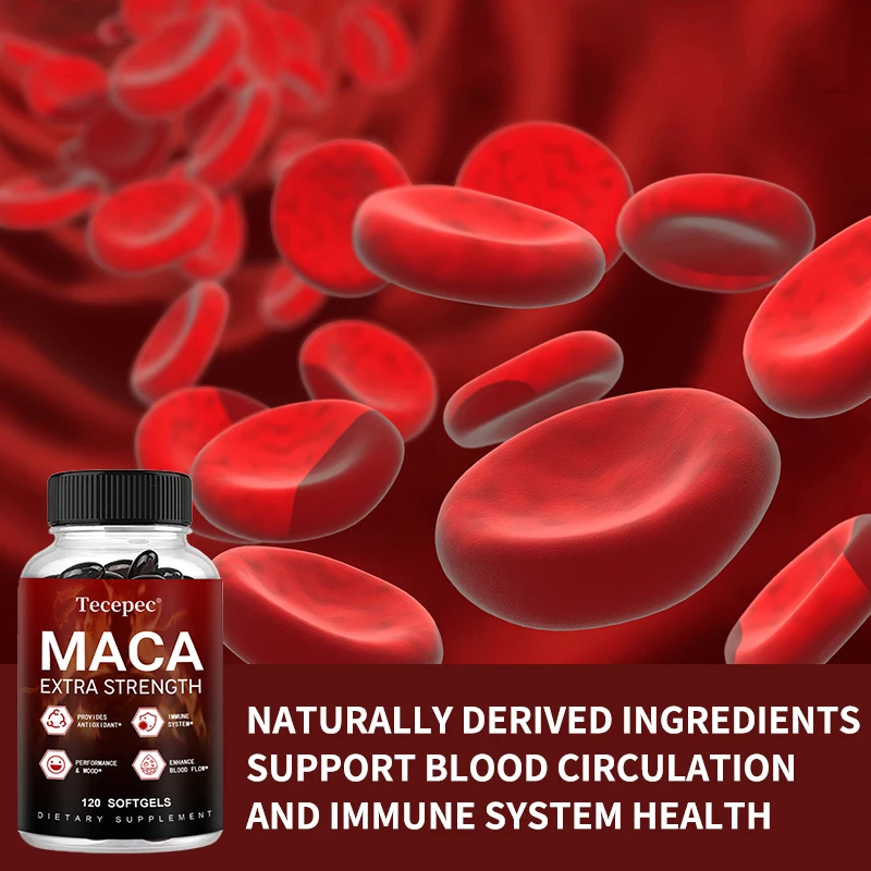 كبسولات ماكا - تعزز الطاقة والقدرة على التحمل، مضادات الأكسدة، تعزز الدورة الدموية، الجهاز المناعي، تحسين المزاج، 120 كبسولة #4