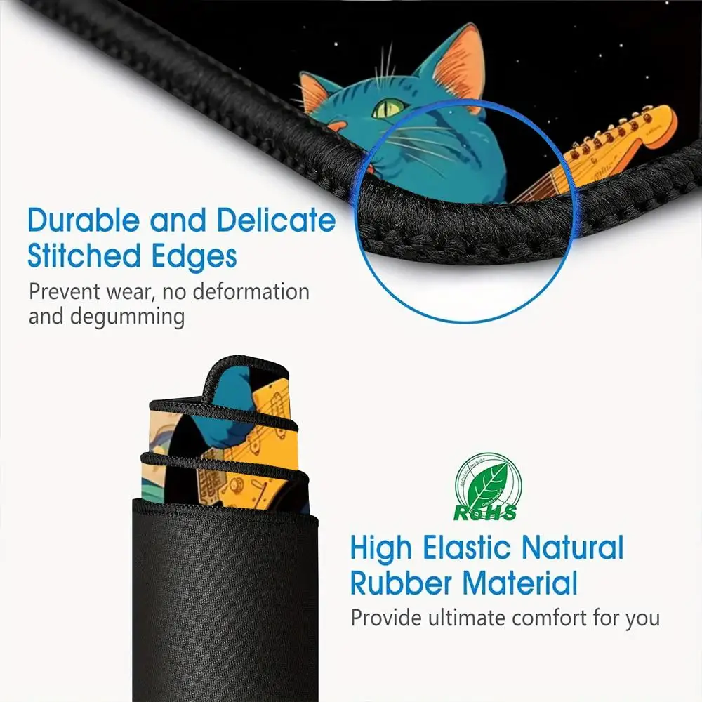 大型マウスパッド、オフィスパッド、ゴム製滑り止めマウスパッドデスクパッド、頑丈で耐久性があり、あらゆるシーンに適しています、PCアクセサリー、デスク