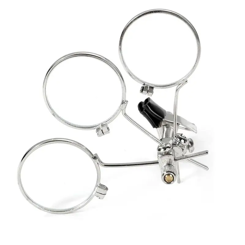 New.1PCS Glass Jeweller's Eye Loupe Triple Ocular Loupe Clip On Eye Glasses Magnifier Jewellery Watch Detail Making Repair Tool