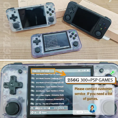 Imagen 2 del producto ANBERNIC RG35XX H Consolas de mano Pantalla IPS de 3,5 pulgadas Juego retro Sistema Linux Consola portátil Salida de TV HD Juego PSP