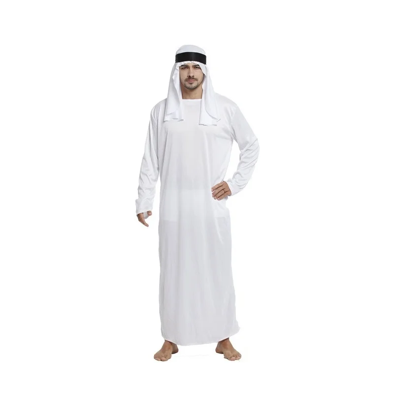 Costume de spectacle d'halloween du chef arabe, vêtements de dubaï pour hommes et adultes, tenue de scène ethnique, fabricant chinois