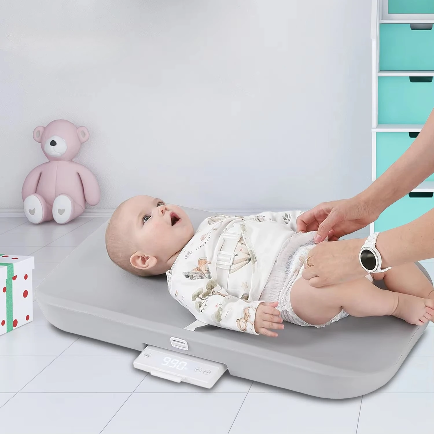 

40Kg Smart App Newborn Diaper Changer Pad Balance Digital Pet Weight Baby Electronic Baby Scale with Bluetooth