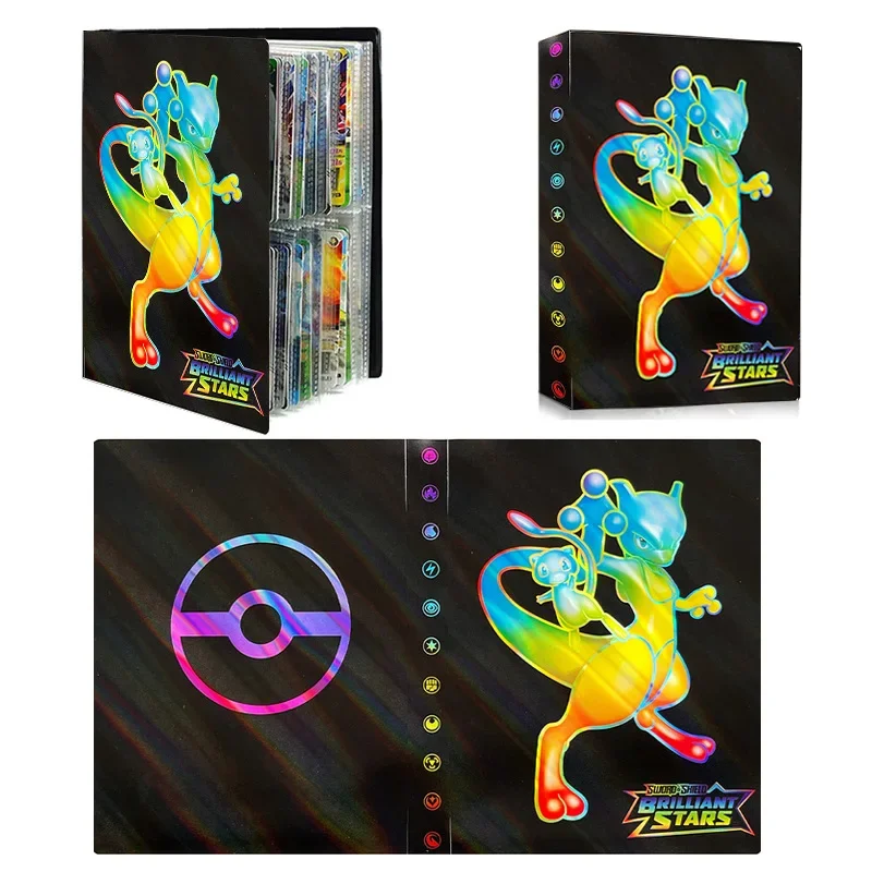 240PCS Card Book Mewtwo Album Charizard Holder Binder Collections Folder Anime Card Protector Notebook Kid Birthday Gift image 2