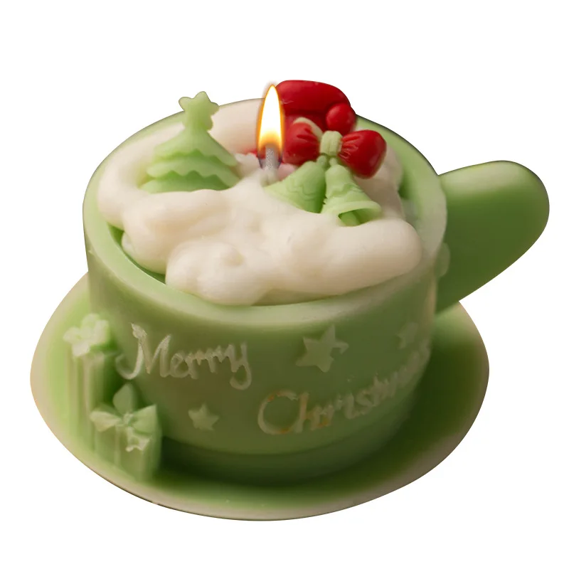 

2 PCS Aromatherapy Scented Candles Coffee Matcha Scented Candle Aromatic Air Freshening Home Office Bedroom Use