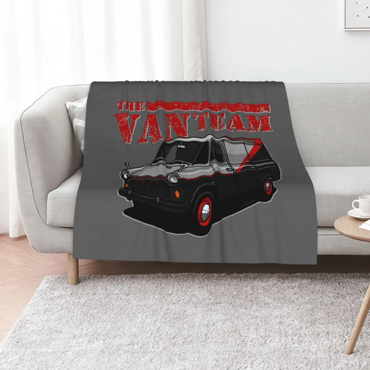 

Team Van's iconic MK1 van Throw Blanket Tourist christmas decoration Heavy Shaggy Blankets