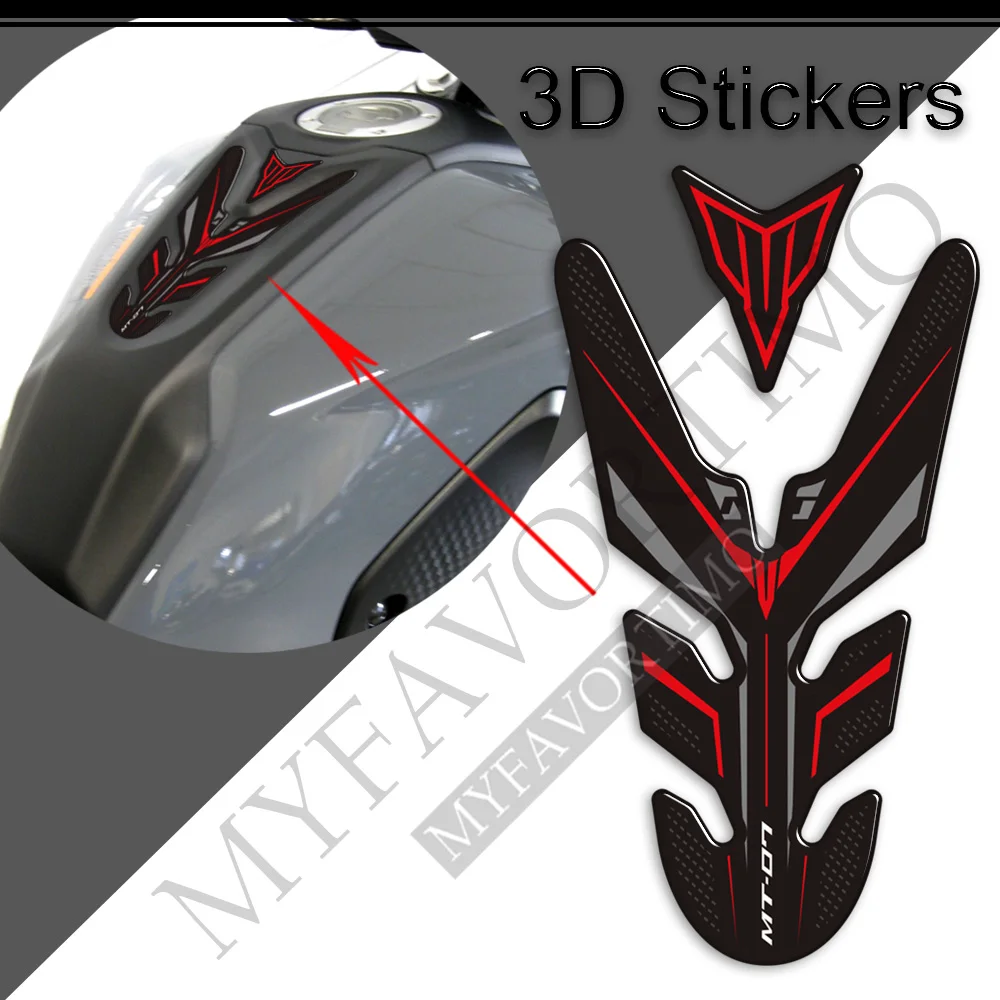 For Yamaha MT07 MT 07 SP MT-07 Motorcycle Decals Wind Deflector Windscreen Protector Tank Pad Kit Knee 2021 2022