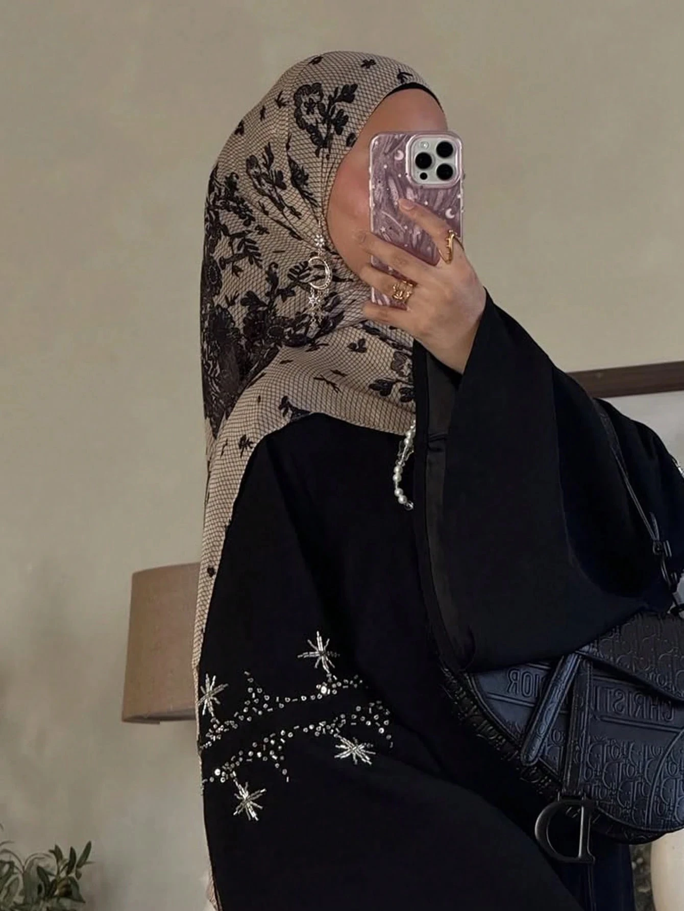 1 قطعة الحجاب المائية طباعة المرأة البوهيمي لينة الإسلام رمضان مسلم الحجاب Foulard فام شال التفاف وشاح الحجاب #3