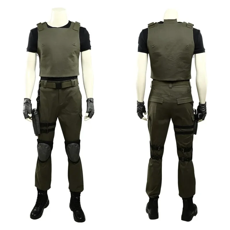 Adult Man Carlos Oliveira Cosplay Costume with Vest Pants and Accessories Halloween Comic Con Fancy Dress Custom Made Outfit