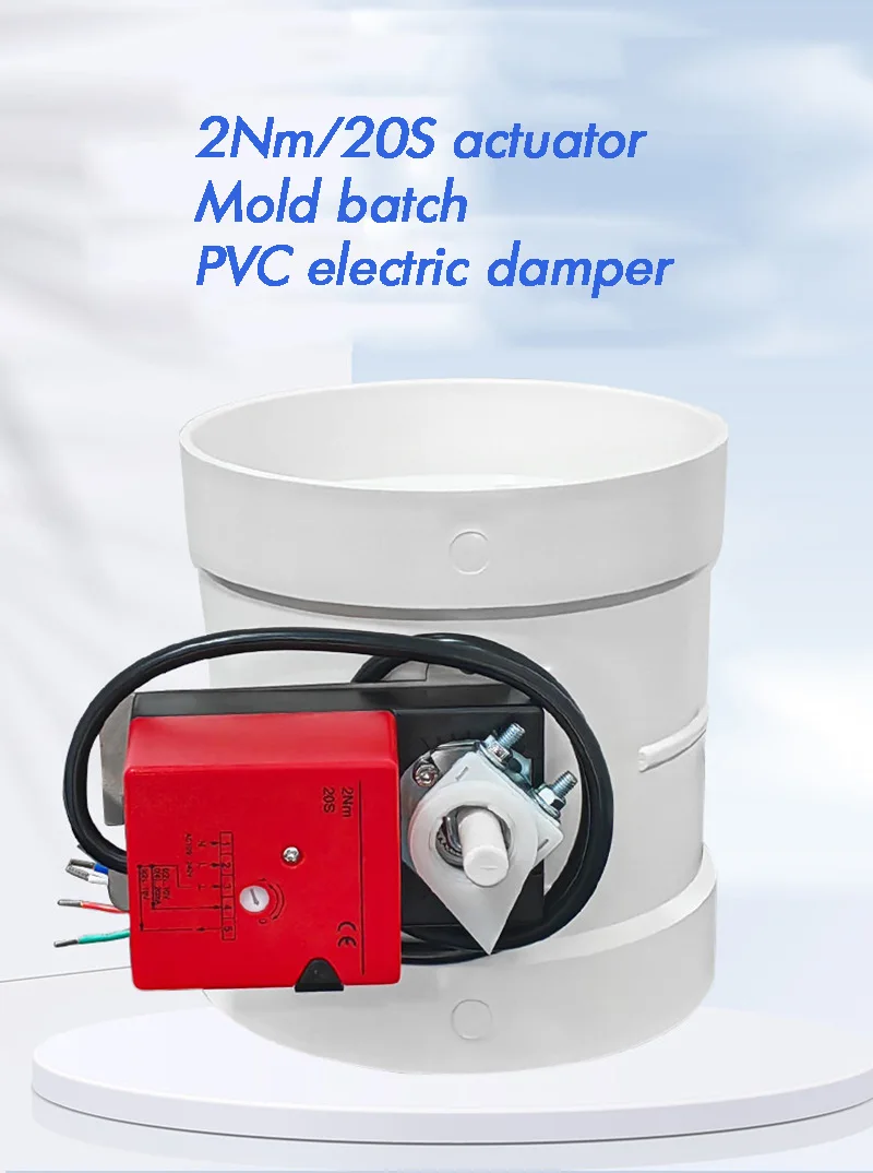 Motorized Vent 2N HVAC Ducting Valve 3 Positions 24/220V Adjustable Air Damper Diameter 160/200/250 Mm for Heating Cooling Venti