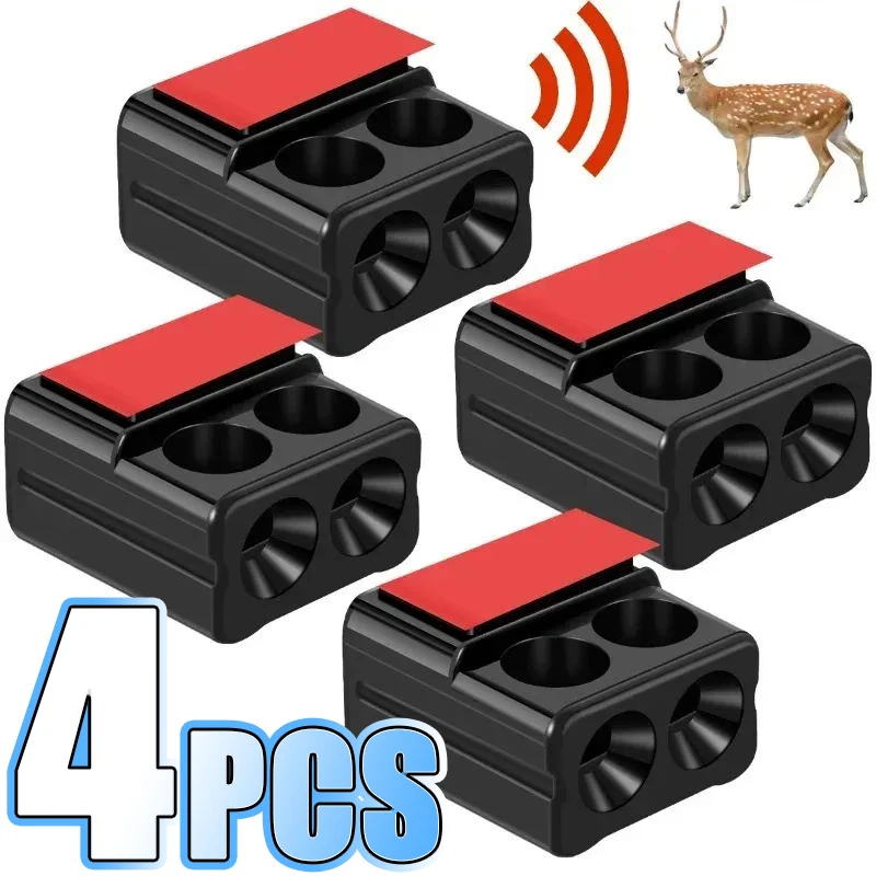 4/2Pcs Car Whistle Physical Ultrasonic Animal Sirens Deer Repellers Motorcycles Trucks Outdoor Safety Alert Device Alarm Tools