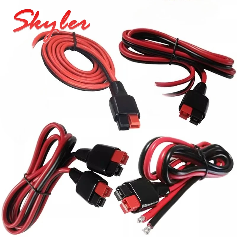 30A/45A Solar Plug Connector Cable 12AWG Male to Female Connection Cord Outdoor Energy Storage Electric Vehicles Power Adapter