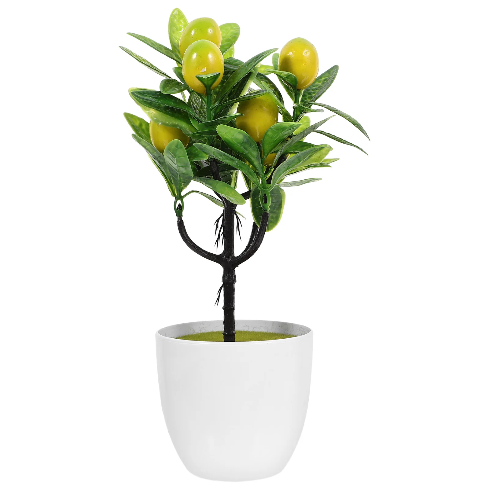 

2Pcs Fake Lemon Trees Artificial Fruit Trees Realistic Simulation Bonsai Lemon Tree Decor for Indoor Space Enhancement