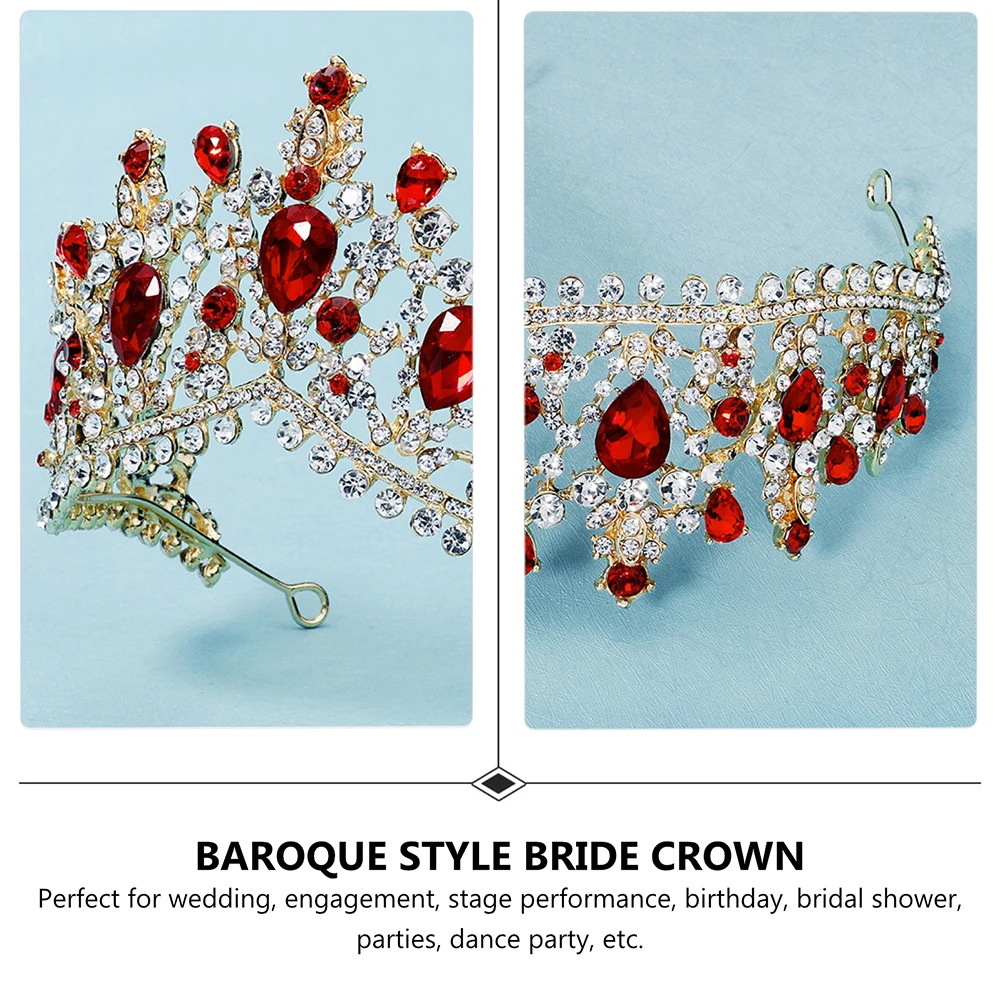 1 قطعة إكسسوار التاج الرجعية الفضة كريستال تيارا للنساء العروس حفل زفاف الزفاف أغطية الرأس حجر الراين سبيكة غطاء الرأس الشعر