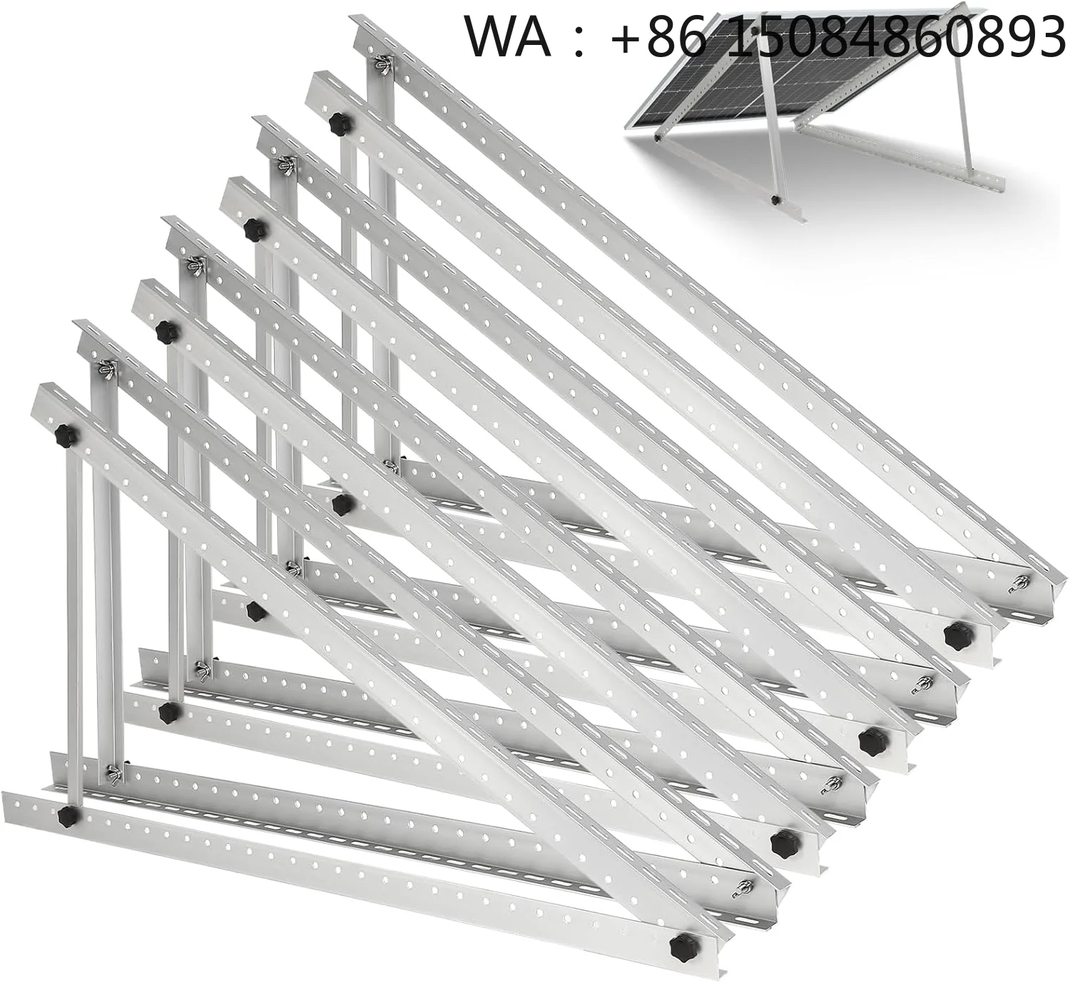 

Universal Flat Roof Adjustable PV Racking Structure, Standard Solar Panel Roof Mount Accessories, General Fitting Parts for Conv