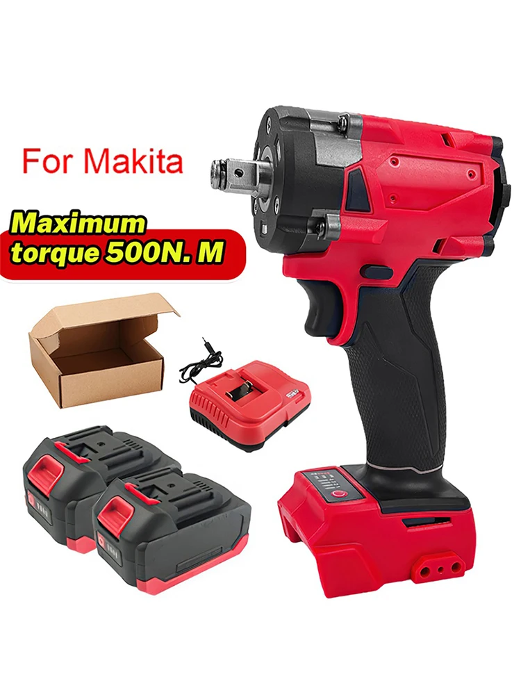 Makita – clé électrique sans fil 1/2, tournevis de réparation de camion de voiture, perceuse à percussion rechargeable pour batterie 18V, outils électriques