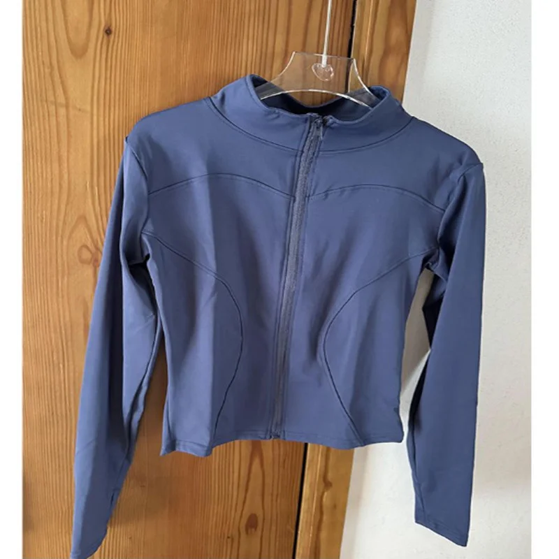 

Американский спортивный костюм для йоги и бега для женщин: облегающий, дышащий, утягивающий, с эффектом утягивания фигуры, верхняя одежда