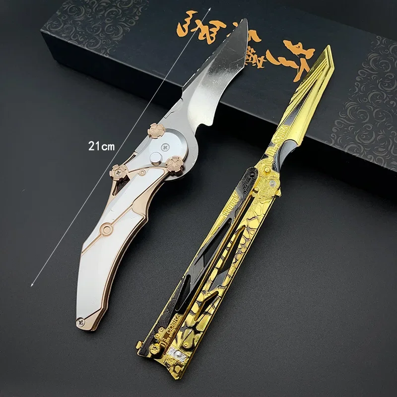 21cm Action Delta Shadow Butterfly & Blade of Pity Game Peripherals Metal Weapon Model Peripheral Collection Set Gift Sword Toys