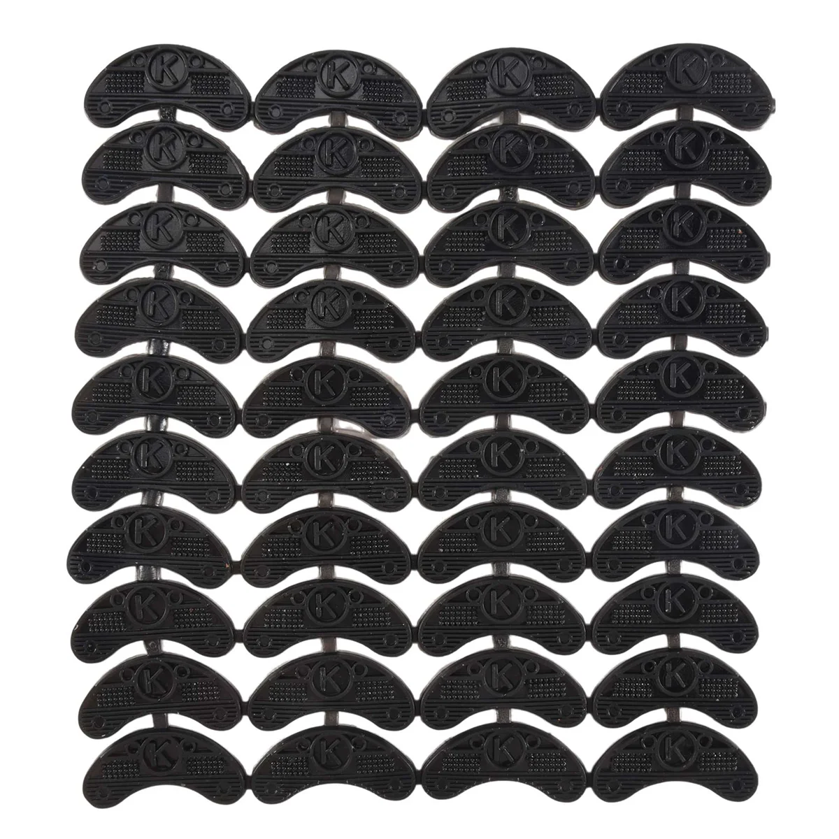 40PCS 20-Pair Rubber Heel Savers Toe Plates Taps DIY Shoe Repair Pads Size:56*24*3.1MM