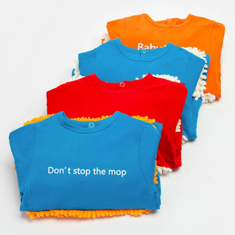 الرضع طفل صبي فتاة السروال القصير الربيع الوليد بذلة ممسحة الفتيان الفتيات طويلة الأكمام الطفل الزحف رسالة طفل الفتيات الملابس السروال القصير