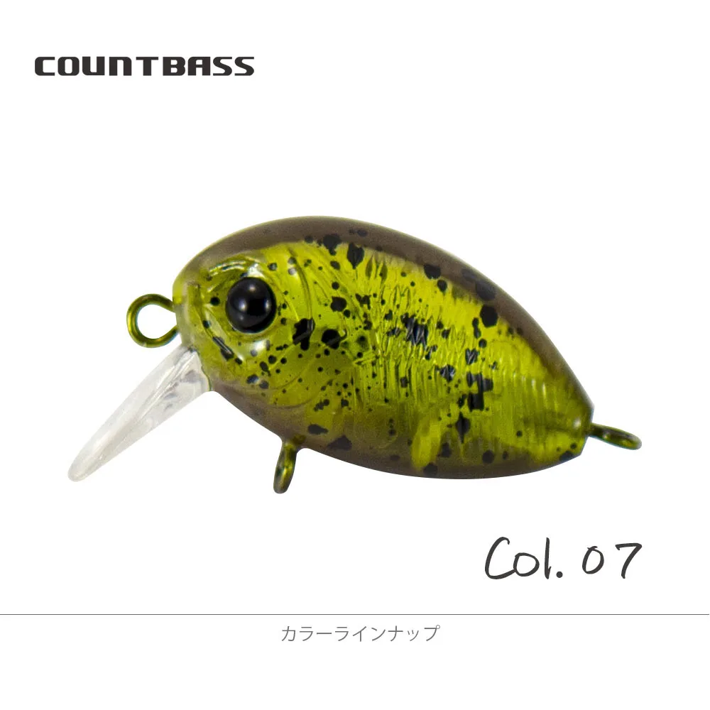 COUNTBASS Schwimmender Kurbelköder 32 mm 1-1/4 Zoll 3,6 g 1/8 oz. Tauchen 0,2–0,5 m Angeln Kunststoff Wobbler Barsch Leurre Angler's Lure – Detail 17