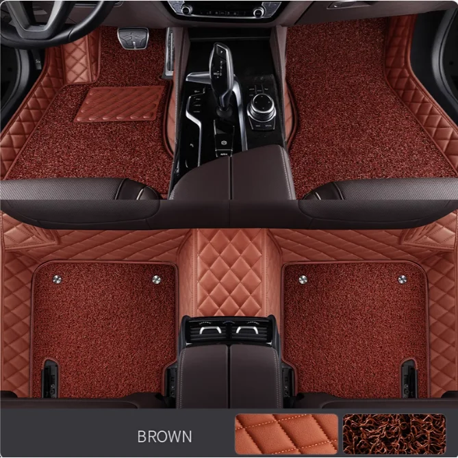 

5D пользовательские автомобильные коврики для Nissan TIIDA, авто ковры, двухслойные напольные вкладыши для ног, одеяло