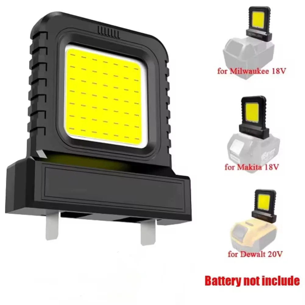 Floodlight Portable LED Lamp Black, Orange, Red, Green Cordless Floodlight Battery-compatible Design ABS Plastic Housing PC Lens