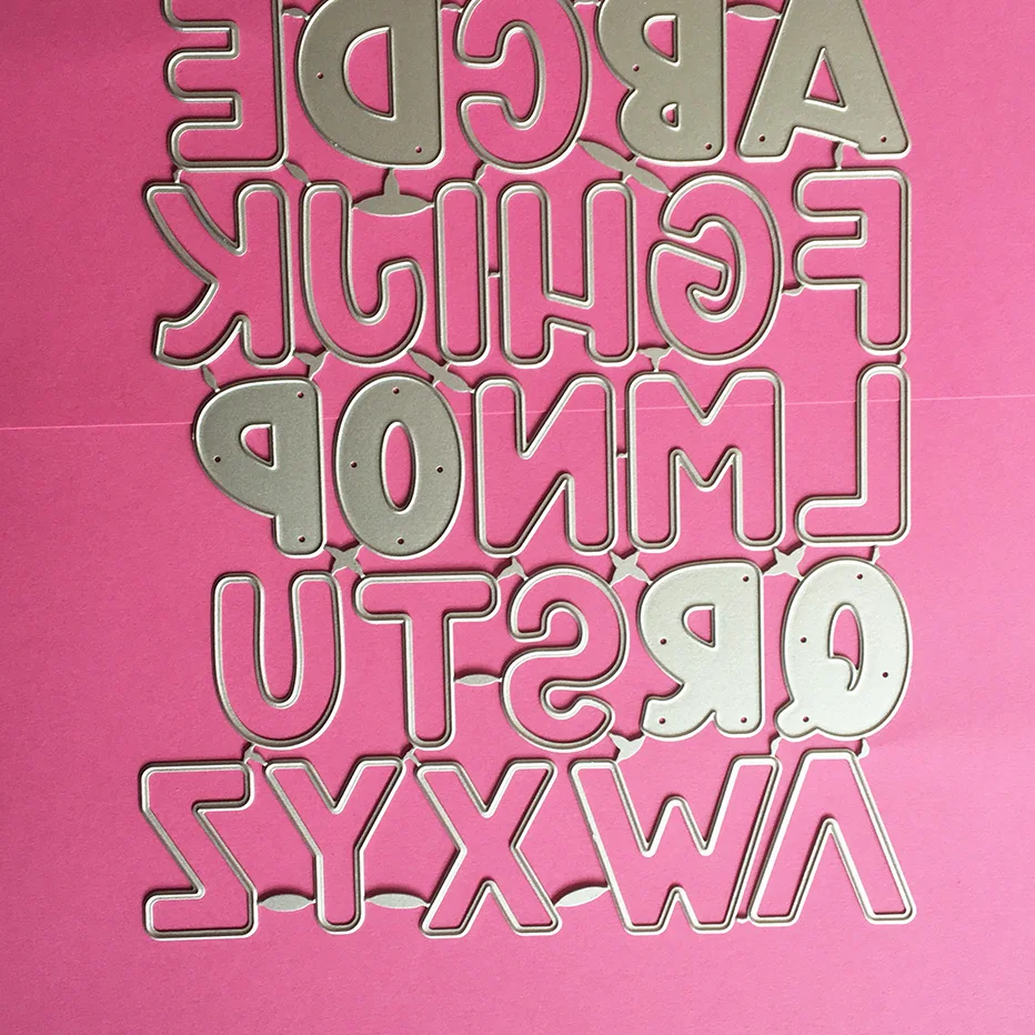 26 Capitalized Alphabet Scrapbooking Cutting Dies Yiwu stock clearance DIY Paper gift Card Making metal craft Album