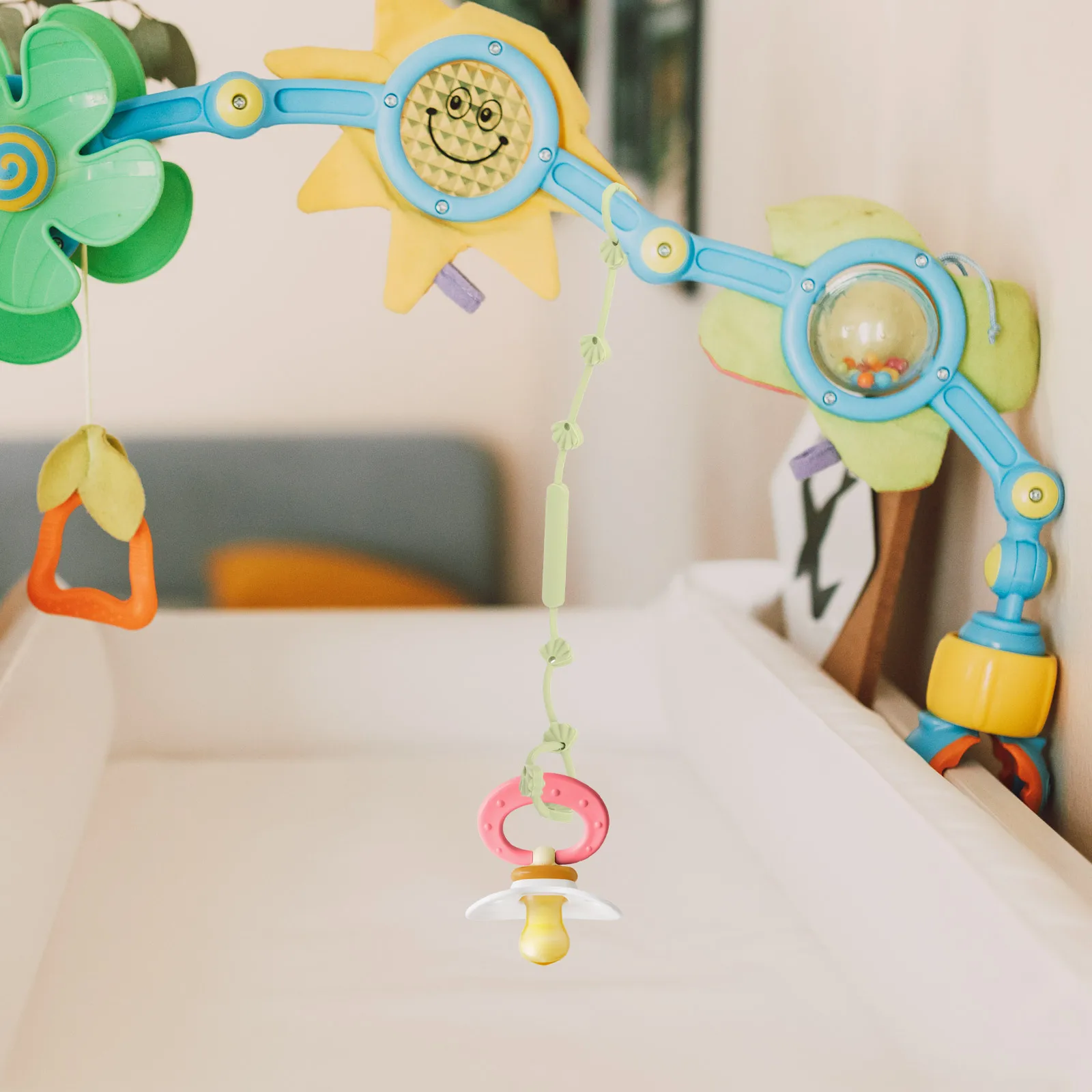 

Bottle Lanyard Silicone Pacifier Strap Anti-Loss Toy Safety Strap for Stroller Car Seat High Chair Crib for New
