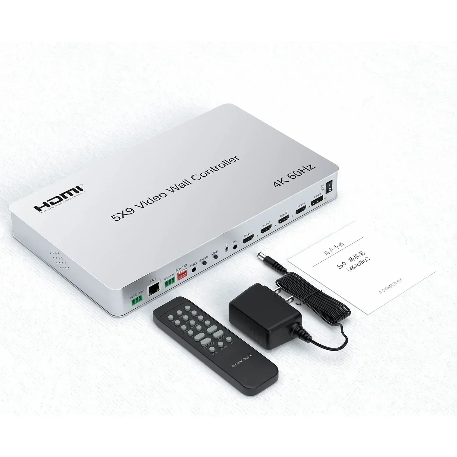 4K 60hz 5x9 HDMI Video Wall Controller 2x2 3x3 9 Ways TV Splicer Multi Screen Processor Horizontal Vertical Screen Splicing Box