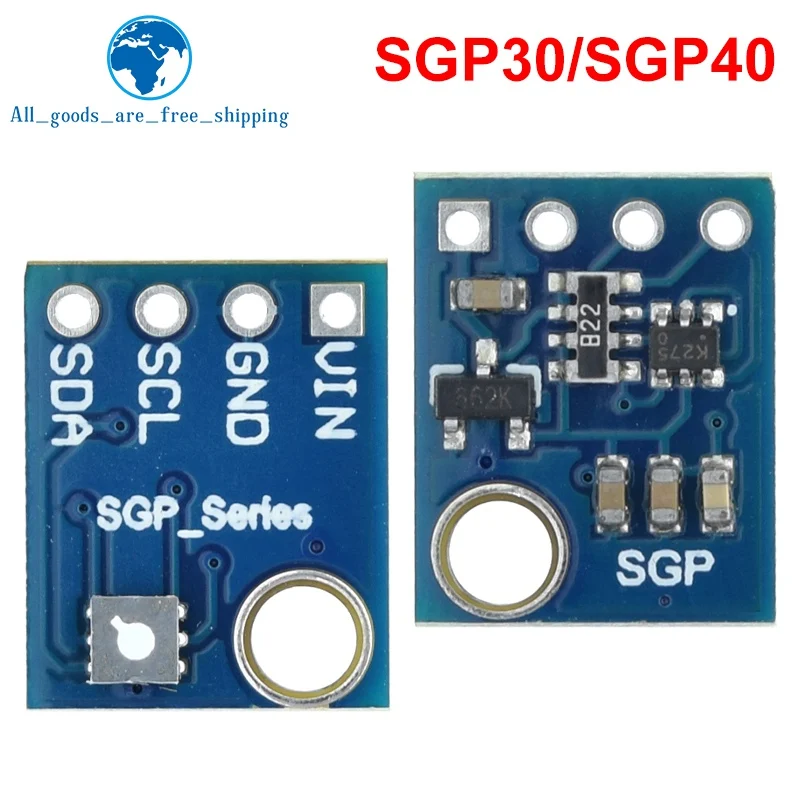 

TZT SGP40 SGP30 Датчик качества воздуха Цифровой модуль обнаружения TVOC, совместимый с демонстрационной платой Arduino