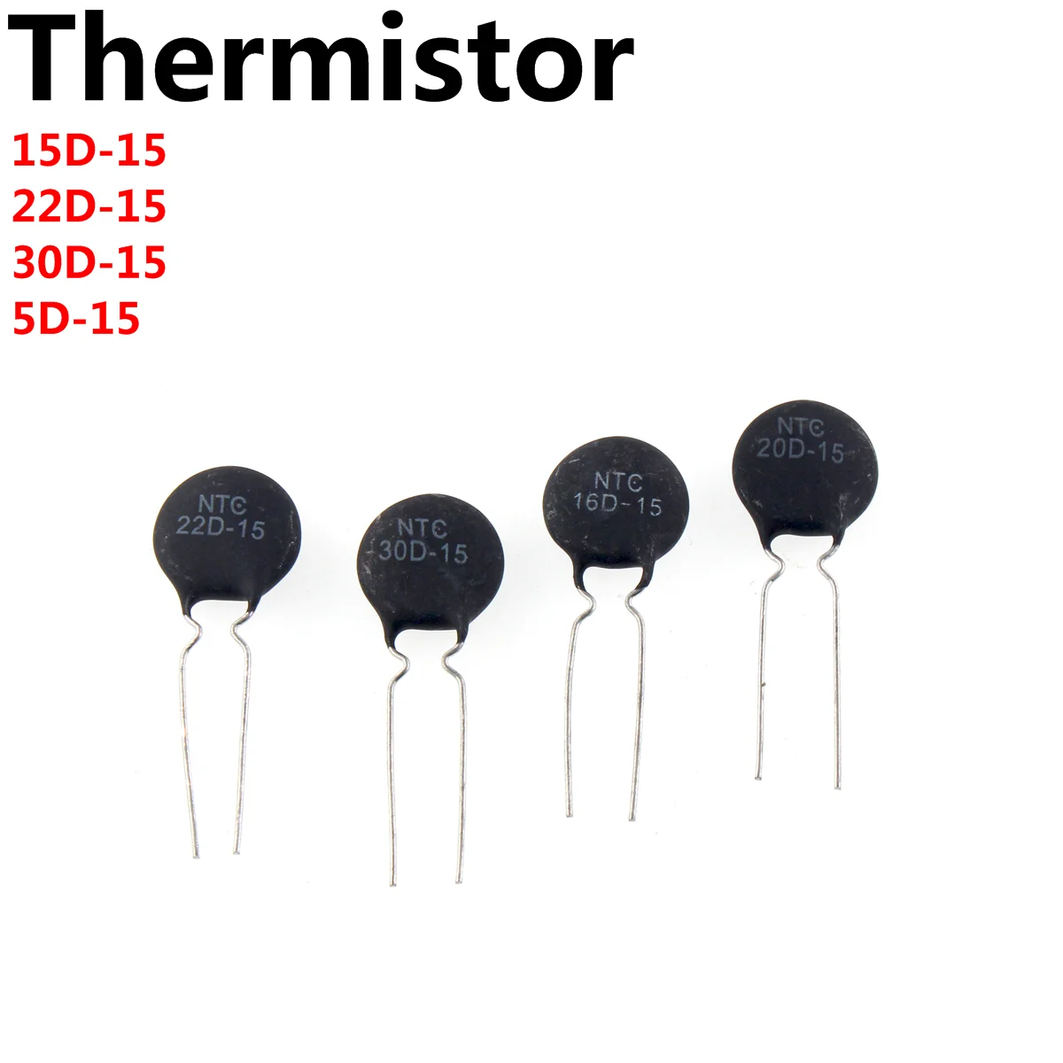 

50PCS NTC Thermistor Resistor 1.5D-15 10D-15 16D-15 2.5D-15 20D-15 3D-15 47D-15 8D-15 15D-15 22D-15 30D-15 5D-15