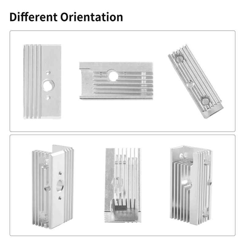 AM-2Pcs Heatsink For Sprite Extruder Pro Cooling Block Heat Sink For Ender3 S1 Plus Pro/CR10 Smart Pro/Sermoon V1 Pro Durable