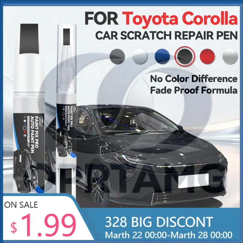 

Ремонтный карандаш для подкраски и удаления царапин для Toyota Corolla 1979-2025 E110 E120 E130 E160 E210 (DIY)