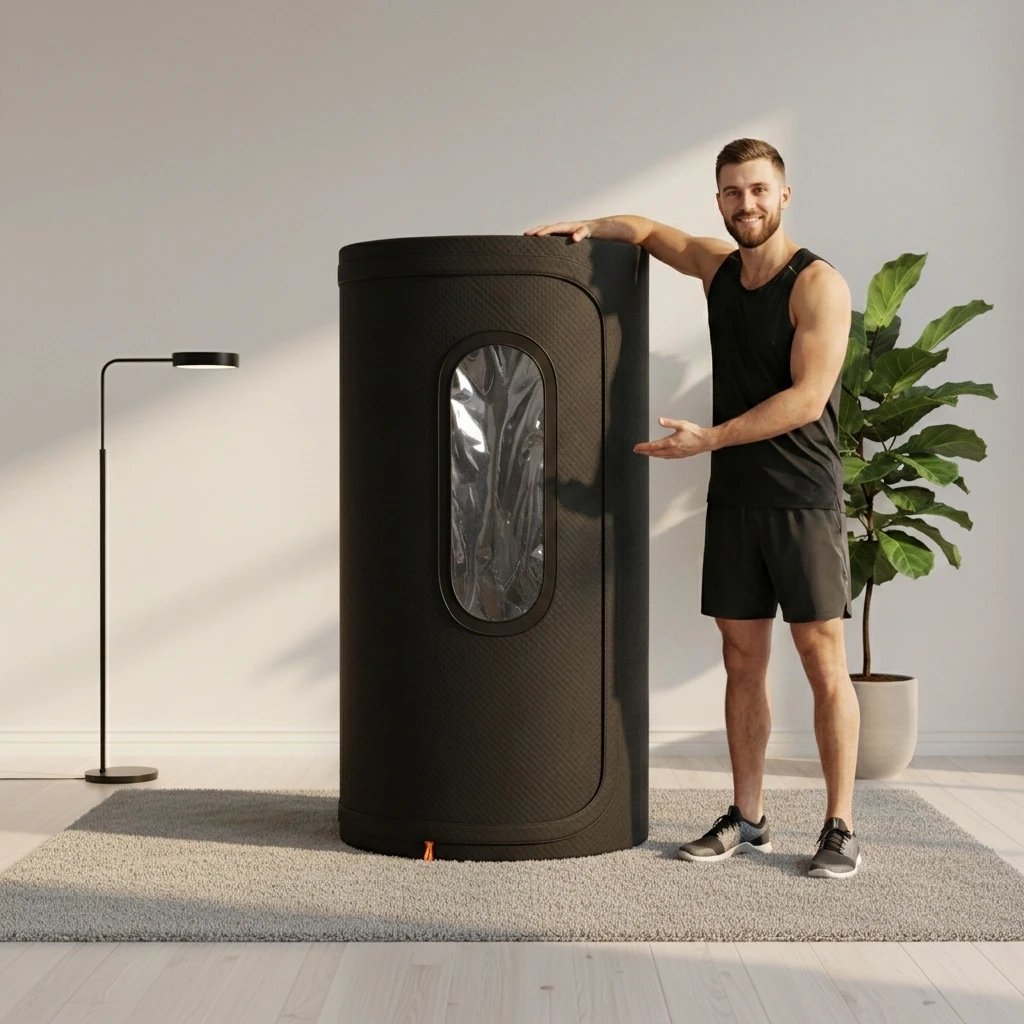 Modern Electric Portable Dry Sauna Heater Set, 1‑Person Cotton Eco‑Friendly Personal Steam Room for Home Sport Relaxation