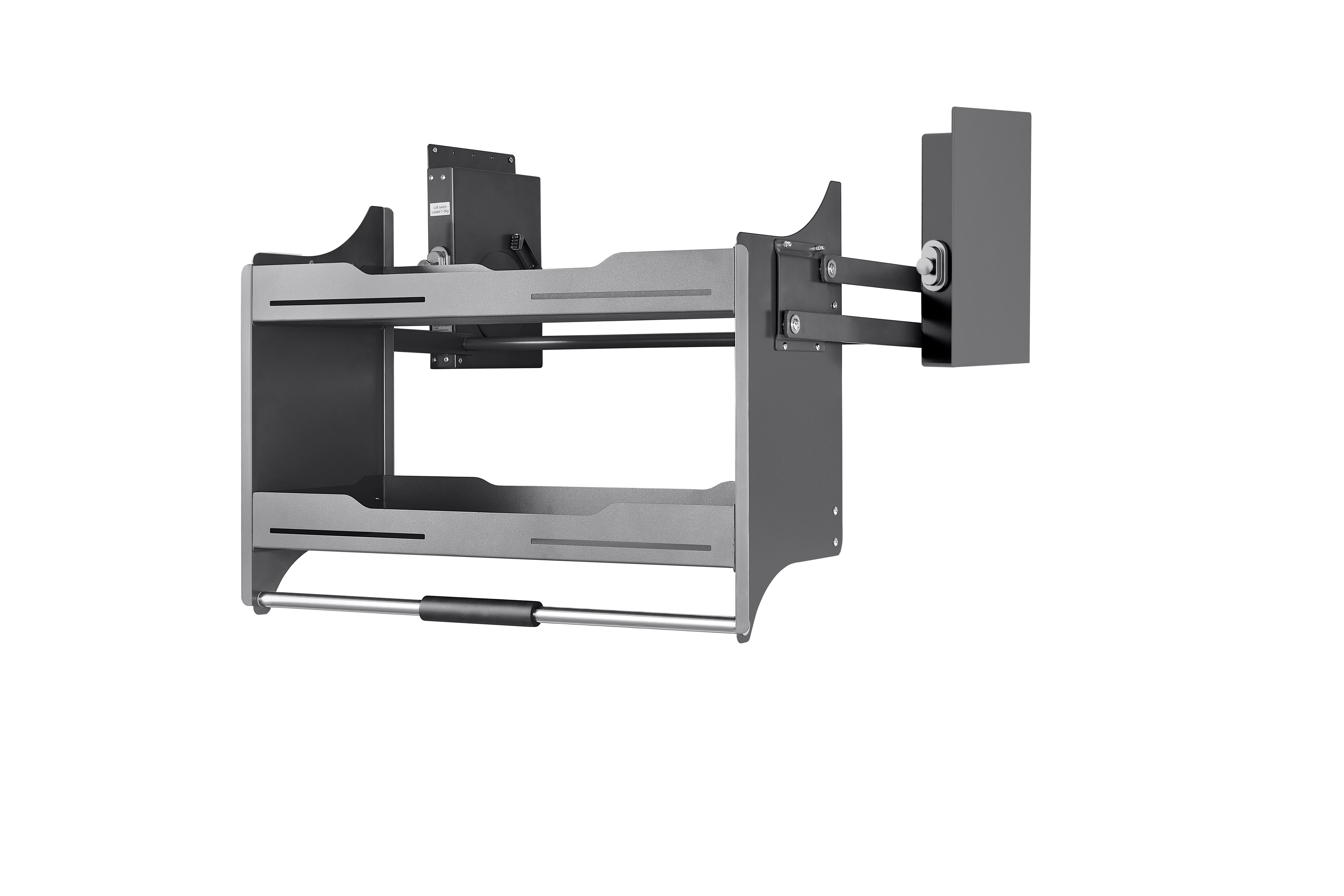 خزانة تخزين المطبخ الحديثة ذات الطبقة المزدوجة مع رف سلة الرف سهل التركيب في الخزائن #5