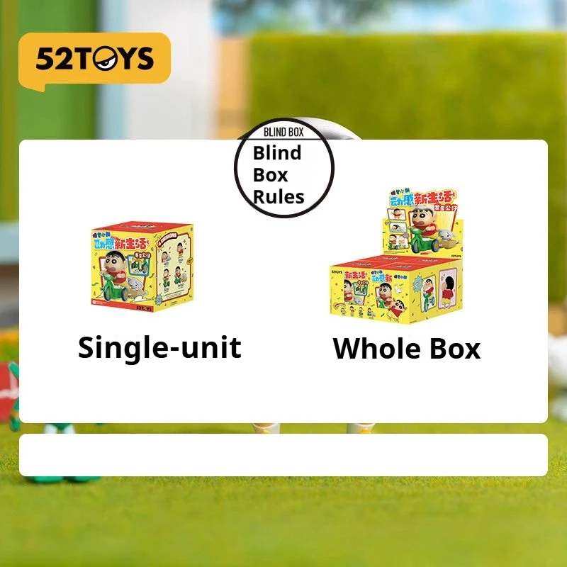 52toys Blind Box Crayon Shin Chan Dynamic Daily Life Series Surprise Mystery Box Collectible Figurines Desktop Ornaments Gift