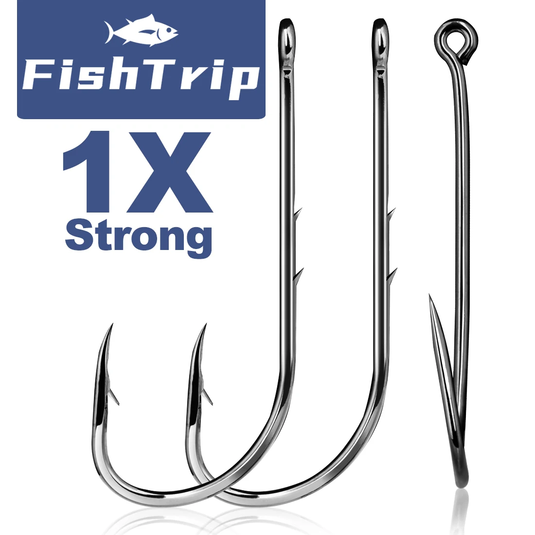 FishTrip Baitholder Fishing Hooks Worm Baits Hook High Carbon Steel for Bream, Cod, Surfperch for Sea Bass