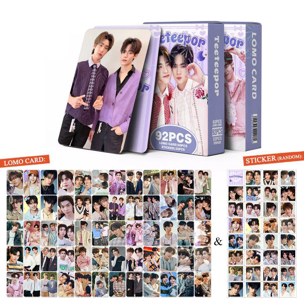 30/92Pcs/Set TeeteePor Duang with You TV CP Lomo Cards Stickers