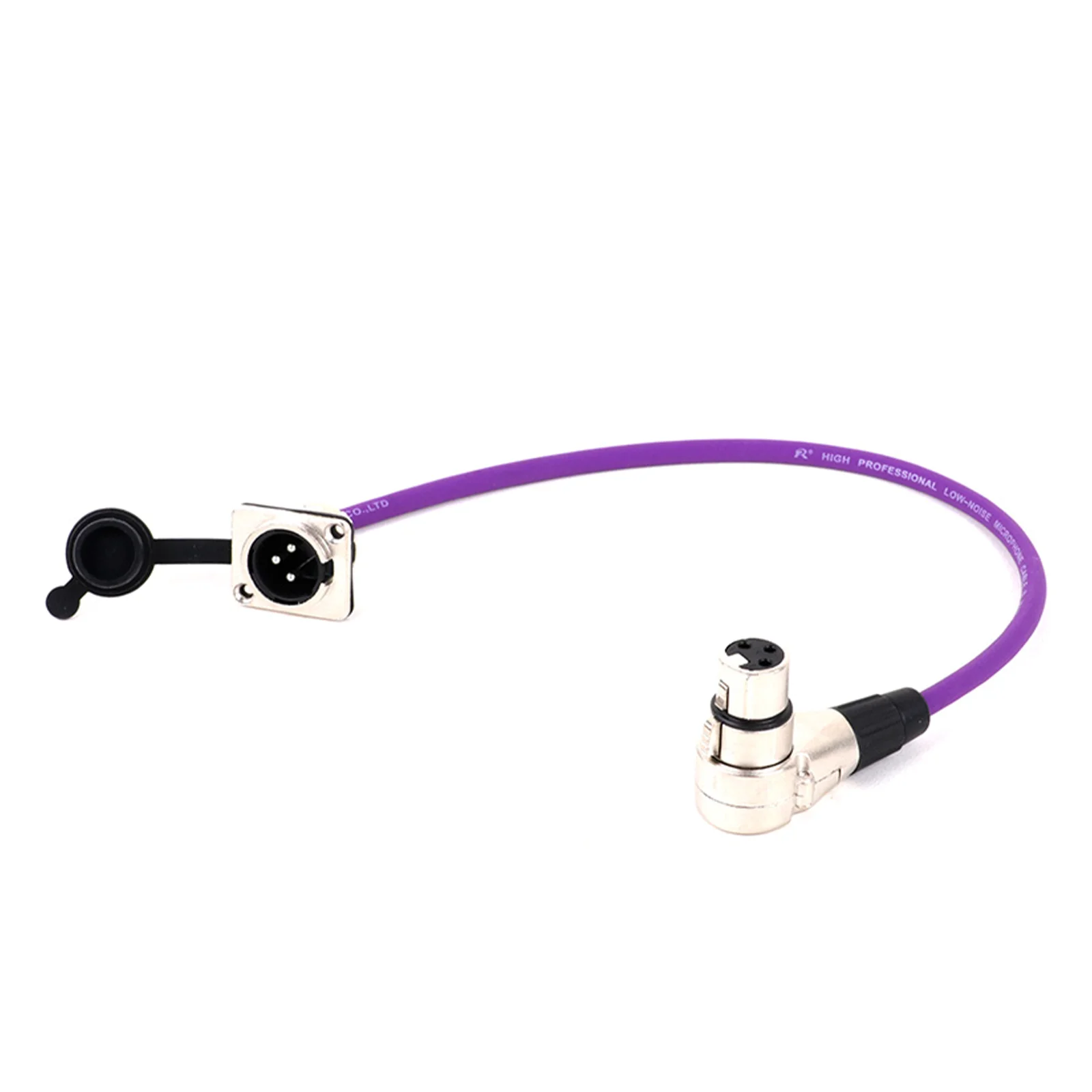 XLR Cable 3Pin D-Type XLR Male Panel Mount to 3PIN XLR Right Angle Female Connector Multicolor Cord for Microphone Mixer 0.3-15M