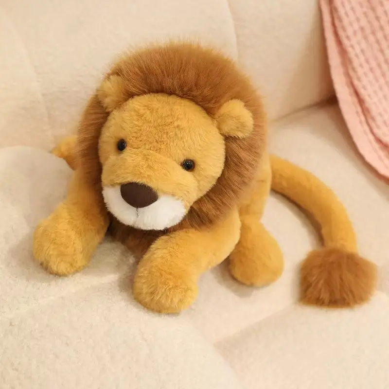 

Новейшая плюшевая игрушка-львенок в стиле каваи, милая и забавная подушка в стиле аниме, подарок на день рождения для детей.